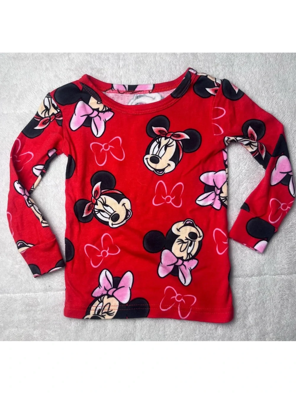 Minnie Mouse Disney Junior I Size 2T Pajama Set - Long Sleeve Top & Pants
